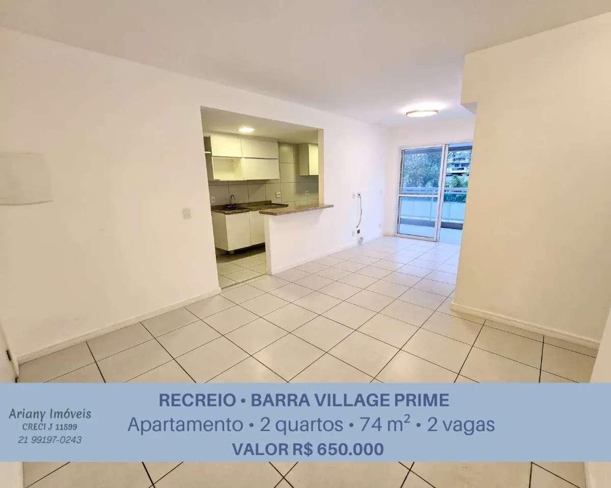 Barra Village Prime | Apto 2 quartos 74 m² no Recreio