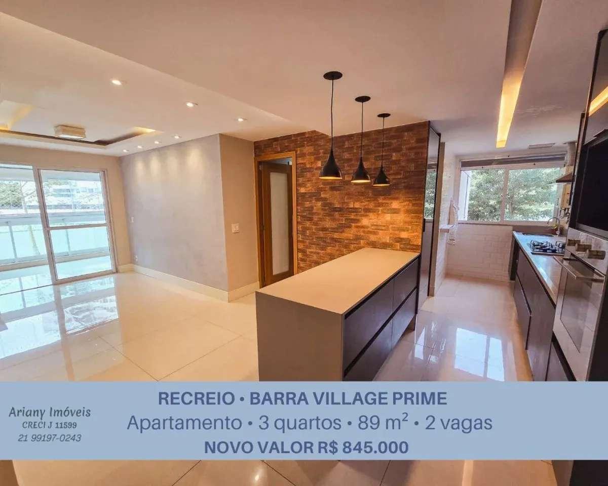 Barra Village Prime | Lindo Apto 3 quartos 89 m² no Recreio - Ariany Imóveis e Consultoria Imobiliária