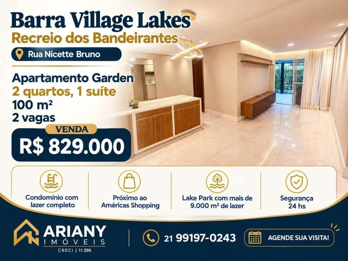 Barra Village Lakes Garden 2 Quartos | Reformado @arianyimoveis - Ariany Imóveis e Consultoria Imobiliária