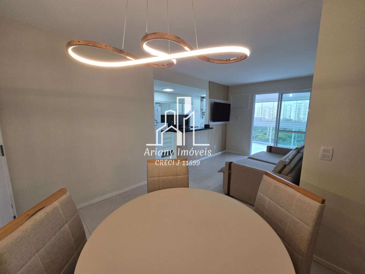 Locação Mobiliado Barra Sunday |  Apto 2 quartos 69 m² Av Salvador Allende - Ariany Imóveis e Consultoria Imobiliária