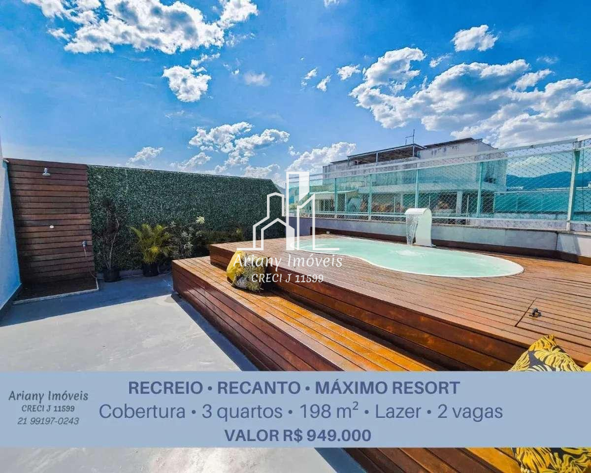 • Máximo Resort Recreio | Cobertura Duplex 3 quartos 198 m² • - Ariany Imóveis e Consultoria Imobiliária