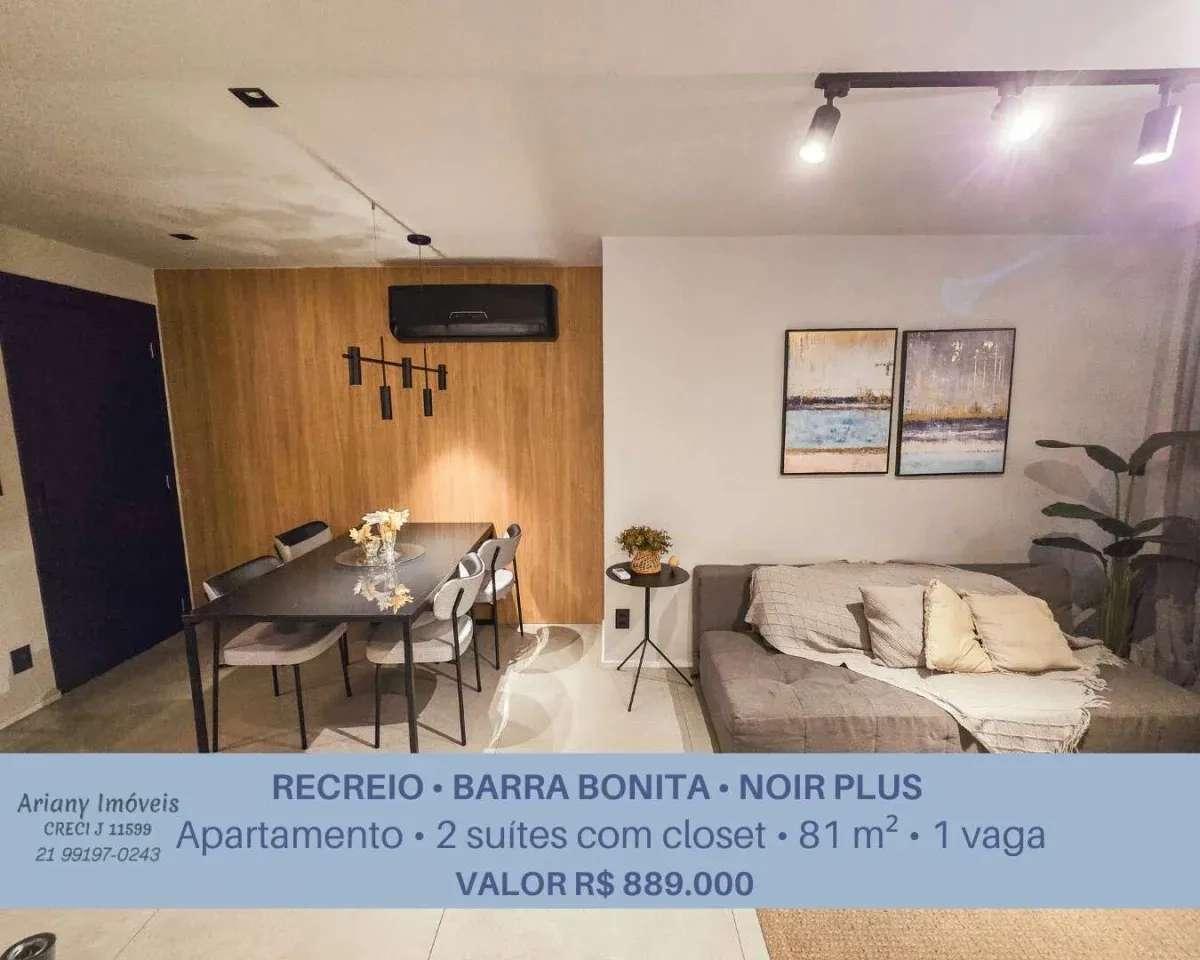 Noir + Barra Bonita | Lindo apto 2 suítes Mobiliado - Ariany Imóveis e Consultoria Imobiliária