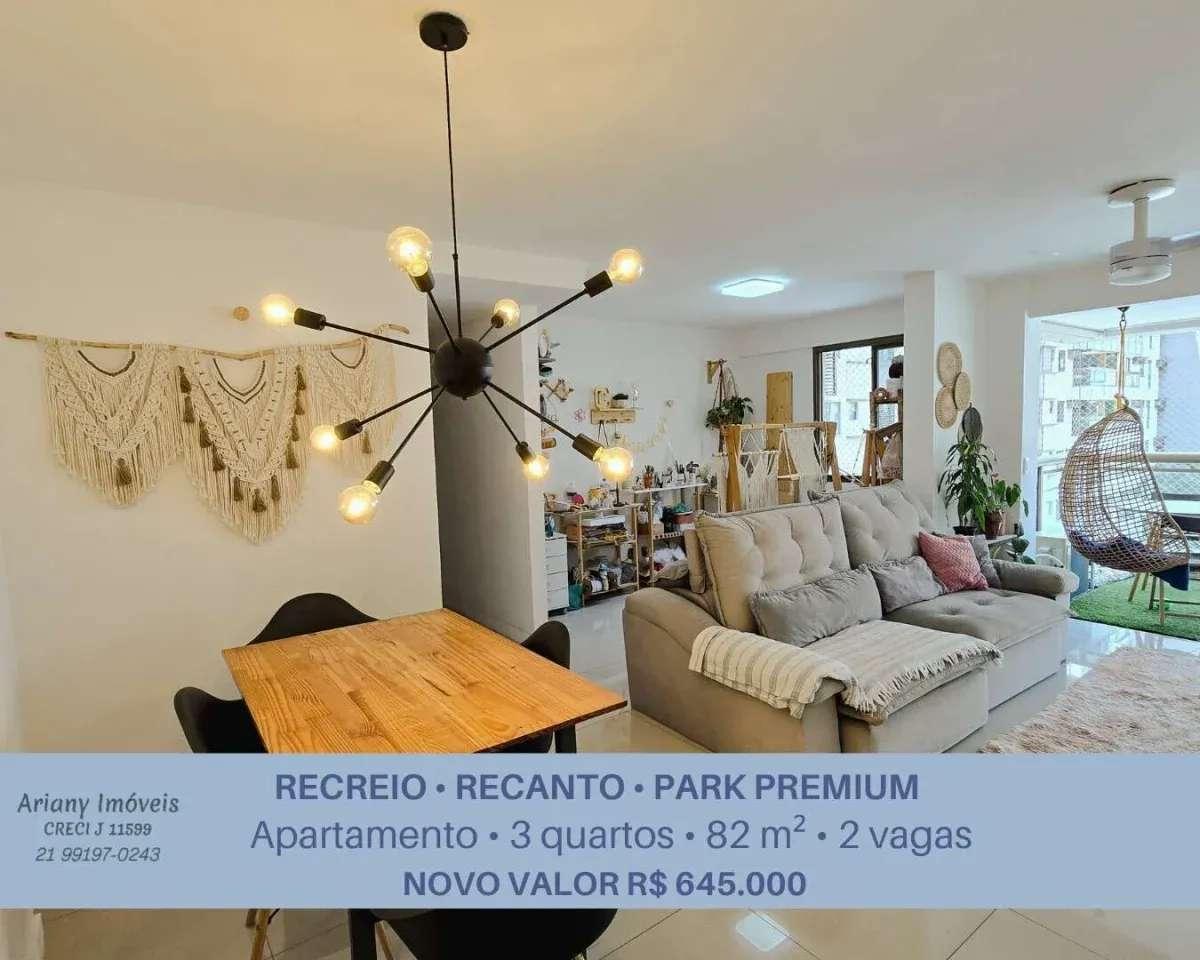 • Park Premium Residence | Apartamento 3 quartos  no Recreio @arianyimoveis