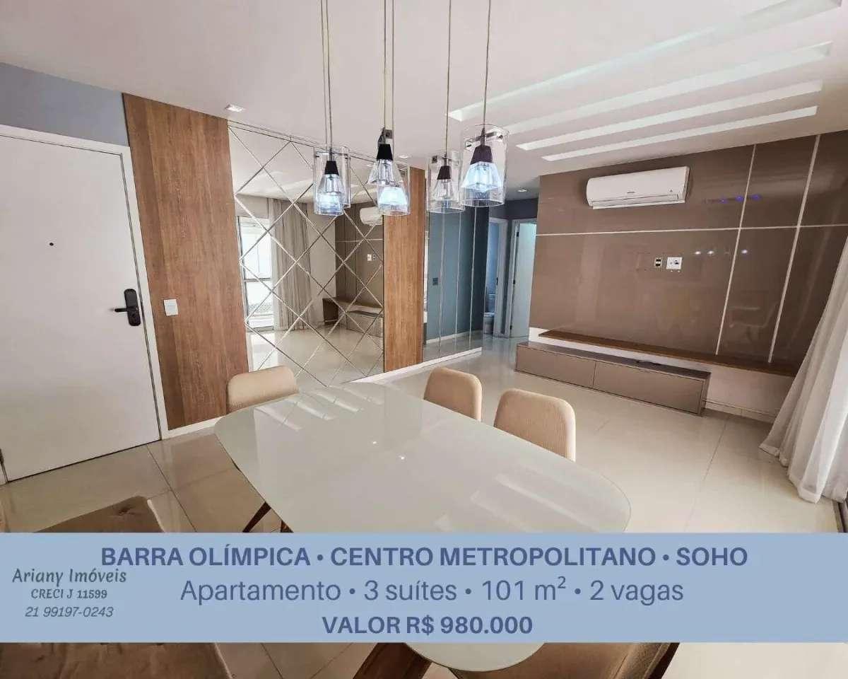• Soho Residence Barra Olímpica | Apartamento 3 suítes 101 m² - Ariany Imóveis e Consultoria Imobiliária
