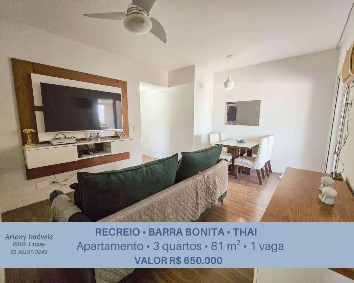 Thai Barra Bonita | Apartamento 3 quartos - Sol da manhã no Recreio - Ariany Imóveis e Consultoria Imobiliária