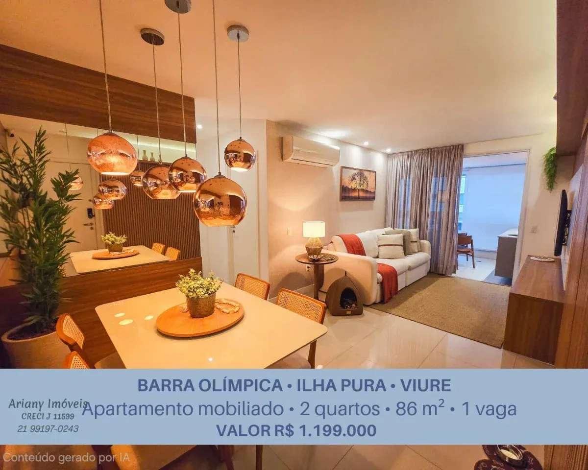 • Viure Ilha Pura | Apartamento mobiliado 2 quartos 86 m² na Barra da Tijuca • @arianyimoveis - Ariany Imóveis e Consultoria Imobiliária