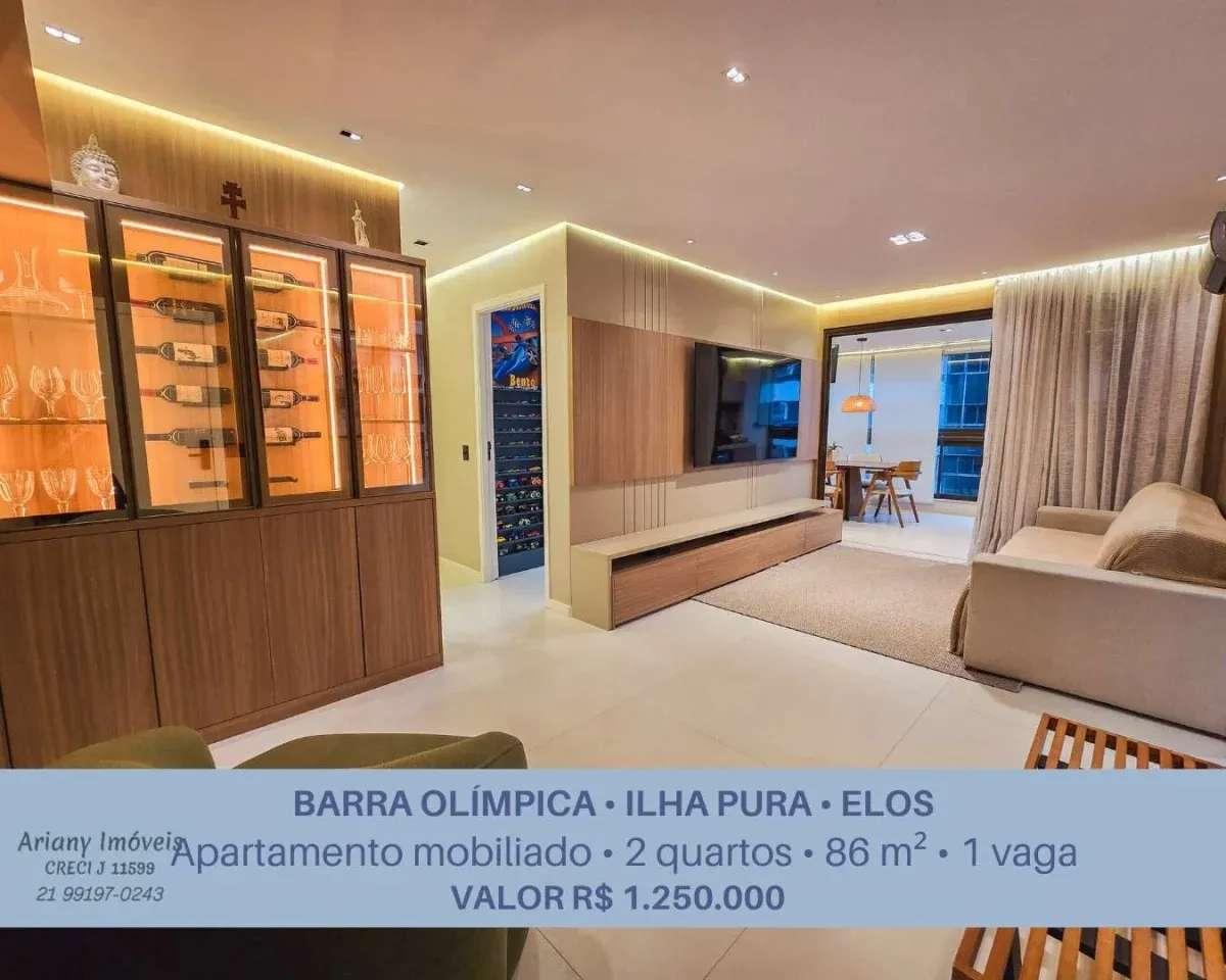 • Elos Ilha Pura | Apartamento mobiliado 2 quartos 86 m² na Barra da Tijuca • @arianyimoveis - Ariany Imóveis e Consultoria Imobiliária
