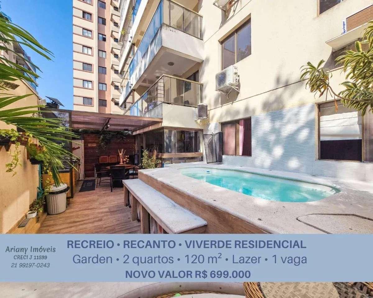 • Viverde • Apartamento garden 2 quartos | Recreio • - Ariany Imóveis e Consultoria Imobiliária