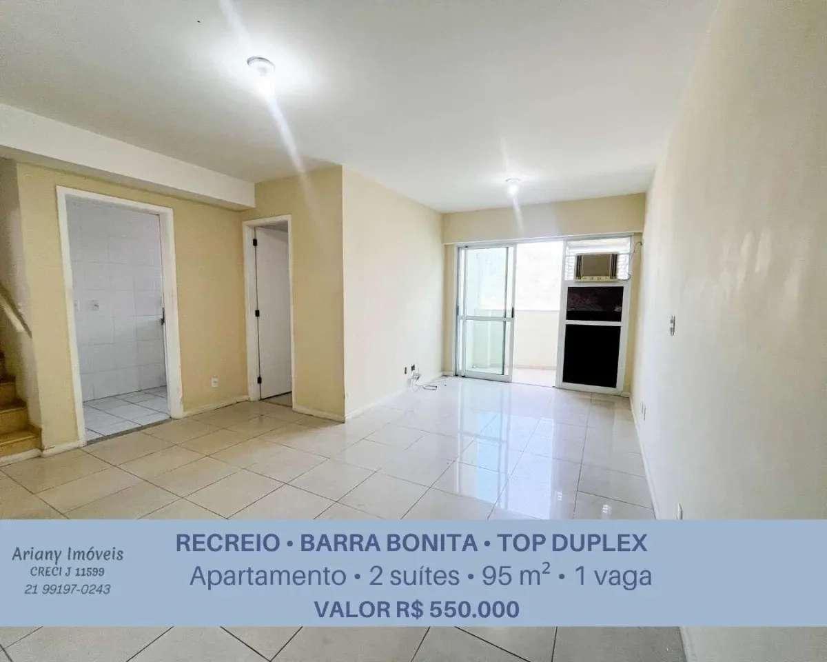 Top Duplex Barra Bonita | Apartamento 2 suítes 95 m² - Recreio  - Ariany Imóveis e Consultoria Imobiliária